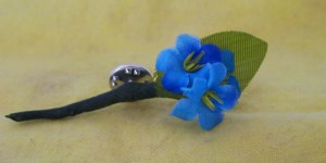 Forget-Me-Not Pin Crafted by Florence Morgan-Thorn